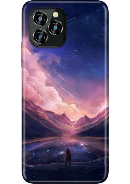 Oukitel C21 Pro Kılıf Silikon Desenli Resimli Uv Kapak Mars Life