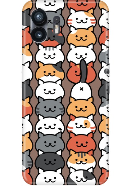 Nothing Phone 2 Uyumlu Kılıf Şeffaf Baskılı Silikon Resimli Nankör Kedi