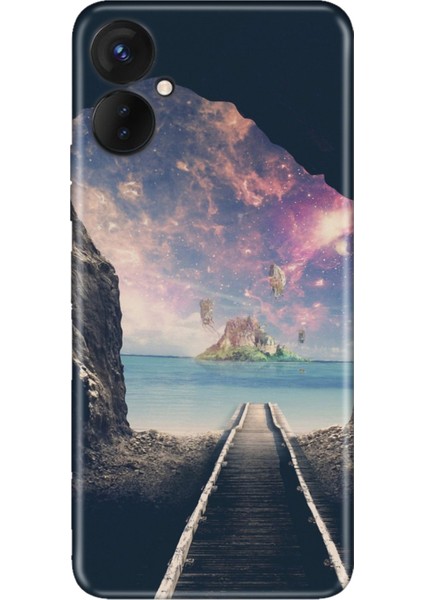 Oneplus 9 Pro Kılıf Silikon Desenli Resimli Uv Kapak Tren Yolu