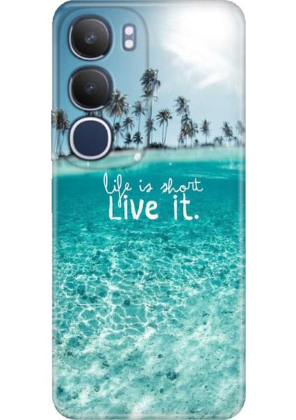 Vivo Y19S Kılıf Vivo Y19S Renkli Silikon Baskılı Tpu Hayat Kısa