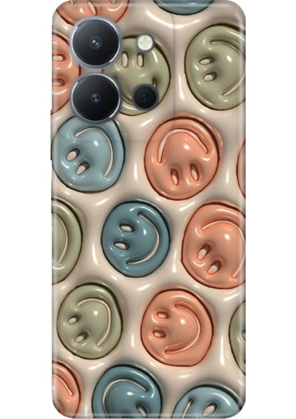 Vivo Y36 4g Uyumlu Kılıf Resimli Desenli Silikon Smiling