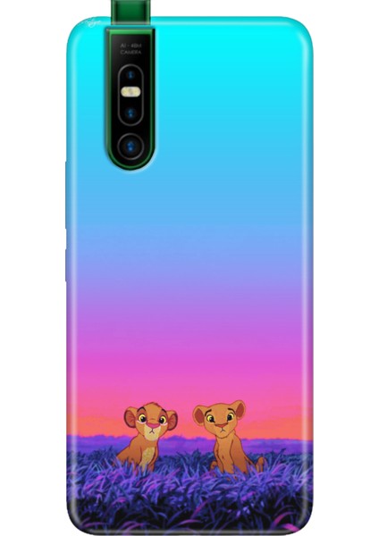Infinix S5 Pro Kılıf Silikon Desenli Infinix S5 Pro Junior Aslanlar