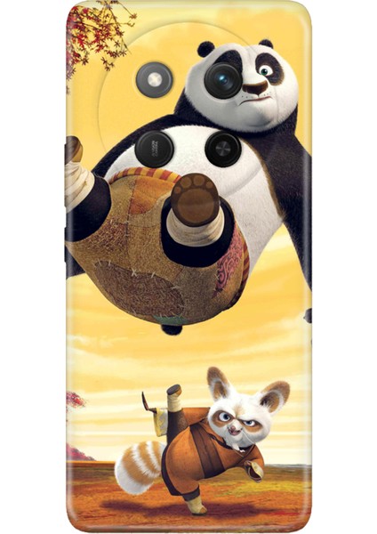 Honor X60 Pro - X9C 5g Kılıf Dekoratif Silikon Baskılı Kapak Kungfu Panda