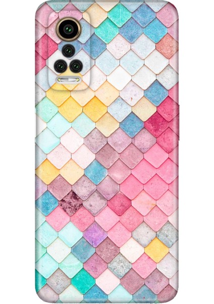 General Mobile Gm 22 Pro Kılıf 0.4mm Lazer Kesim Silikon Kapak Renkli Çatı