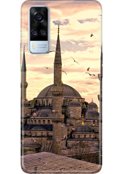 Vivo Y51 Uyumlu Kılıf Desenli Baskılı Silikon Camii