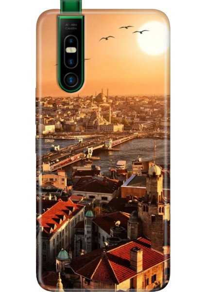 Infinix S5 Pro Kılıf Telefon Kılıfı S5-Pro Baskılı Galata