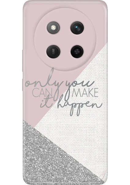 Honor X60 Pro - X9C 5g Kılıf Renkli Silikon Baskılı Tpu Happen