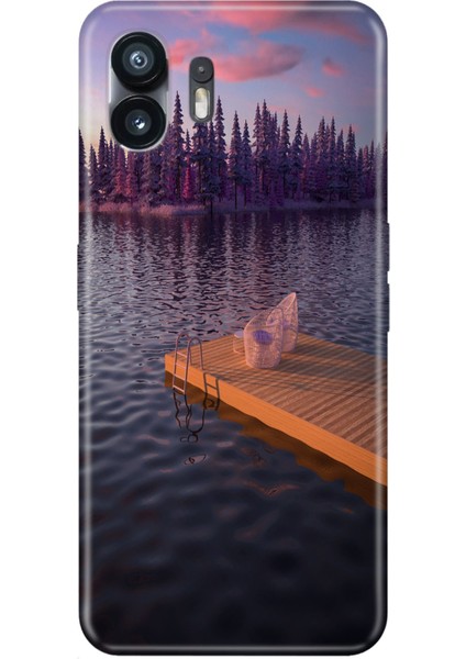 Nothing Phone 2 Uyumlu Kılıf Resimli Desenli Silikon Romantik Rıhtım