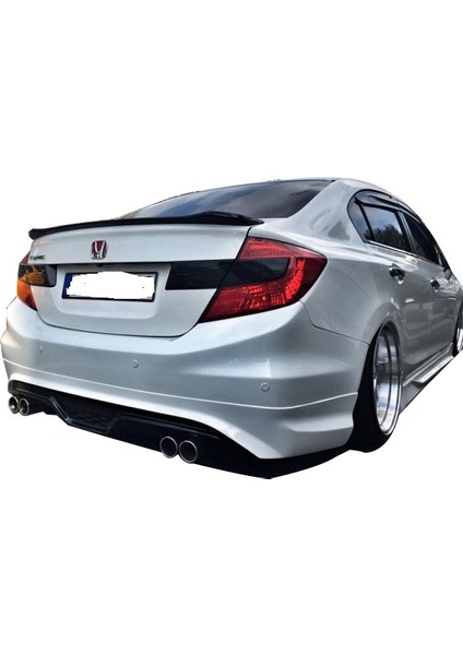 Honda Civic Fb7 (2012-2016) Uyumlu Custom Arka Tampon Eki (Plastik)