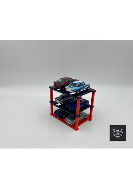 Hot Wheels Arabalar Için 3 Katlı Araba Lift (1:64 Ölçek) modelleri