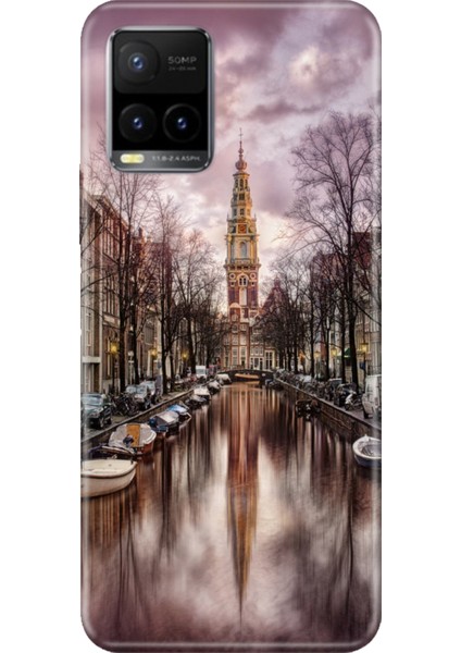 Vivo Y33S Uyumlu Kılıf Desenli Baskılı Silikon Amsterdam