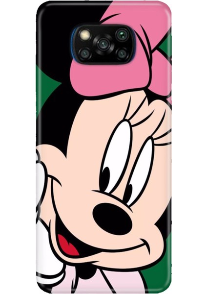 Xiaomi Poco X3 Nfc - X3 Pro Uyumlu Kılıf Resimli Desenli Silikon Minnie Smile