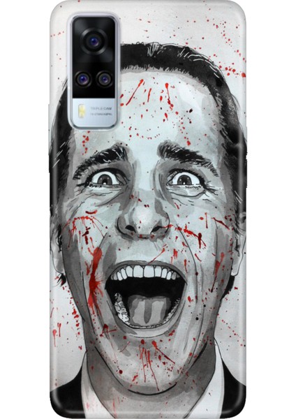 Vivo Y51 Uyumlu Kılıf Desenli Baskılı Silikon American Psycho