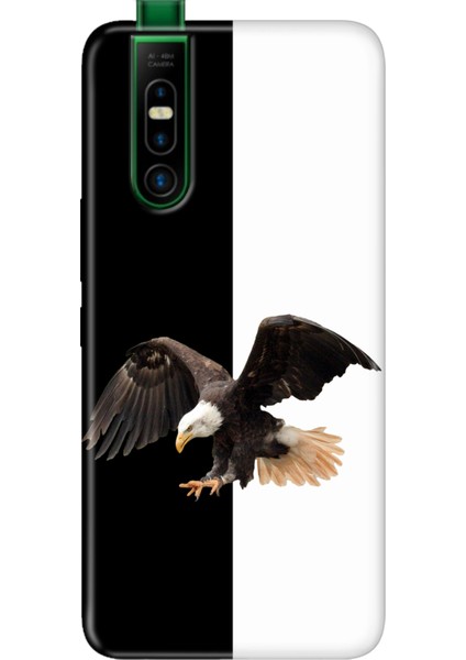 Infinix S5 Pro Kılıf Telefon Kılıfı S5-Pro Baskılı Siyah Beyaz Parçalı