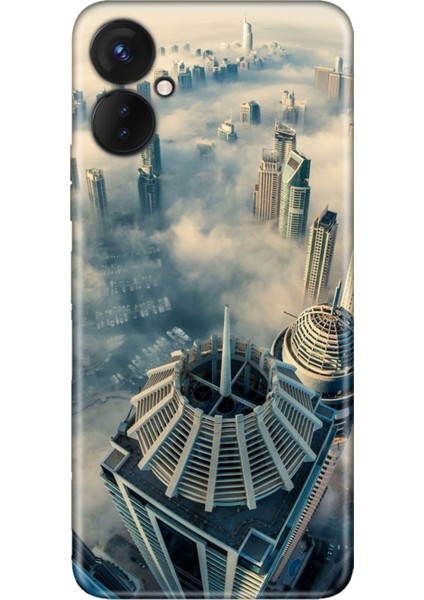 Oneplus 9 Pro Kılıf Silikon Desenli Resimli Uv Kapak Dubai Manzara