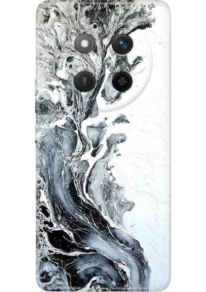 Honor X60 Pro - X9C 5g Kılıf Renkli Silikon Baskılı Tpu Granit Mermer