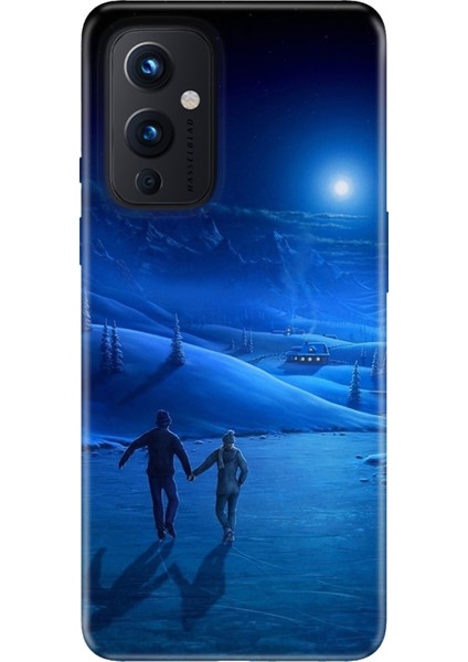 Oneplus 9 Kılıf Modern Tasarım Silikon Desenli Cold Love
