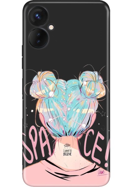 Oneplus 9 Pro Kılıf Silikon Desenli Resimli Uv Kapak Uzaydan Gelen Kız