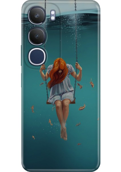 Vivo Y19S Kılıf Vivo Y19S Renkli Silikon Baskılı Tpu Aşk Acısı