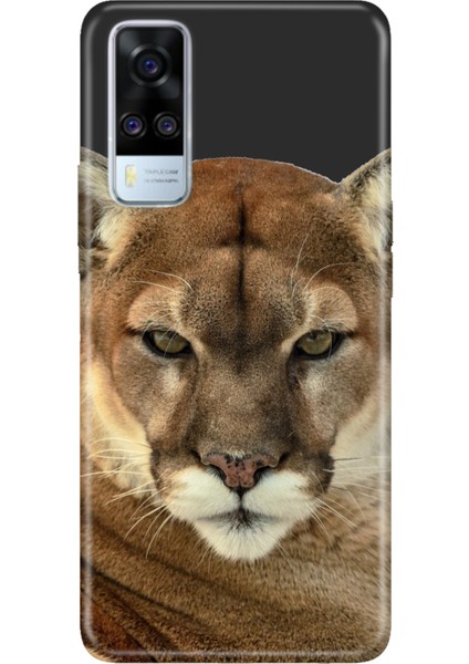 Vivo Y51 Uyumlu Kılıf Desenli Baskılı Silikon Asil Aslan Kaplan