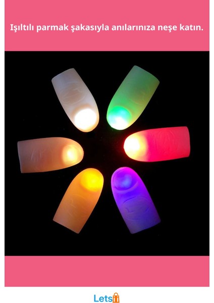 LED Işıklı Renkli Sihirli Parmak Eğlence Araçlı Şaka fiyatları