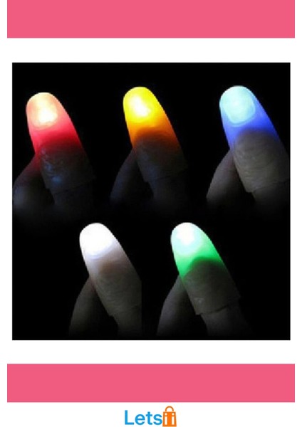 LED Işıklı Renkli Sihirli Parmak Eğlence Araçlı Şaka modelleri