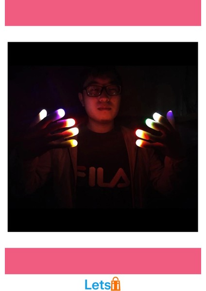LED Işıklı Renkli Sihirli Parmak Eğlence Araçlı Şaka indirimleri