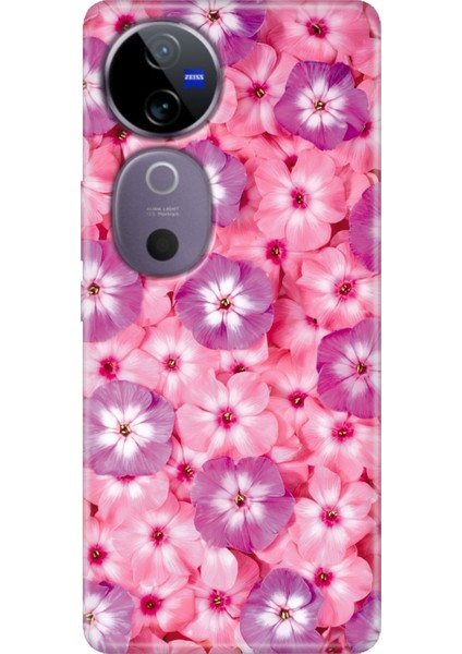 Vivo V40 5g Kılıf Vivo V40 Desenli Silikon Baskılı Çiçekli Sss