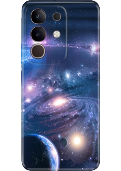 Vivo Y29 Kılıf Renkli Silikon Baskılı Tpu Uzay Boşluğu