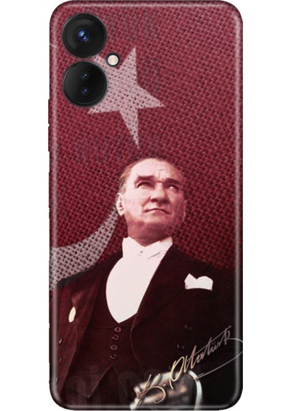 Oneplus 9 Pro Kılıf Silikon Desenli Resimli Uv Kapak M.k Atatürk