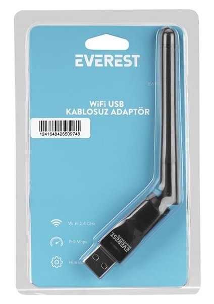 Everest EWN-212 2.4GHz MT7601 İşlemcili 2dBi 150 Mbps Wireless Usb Kablosuz Adaptör modelleri