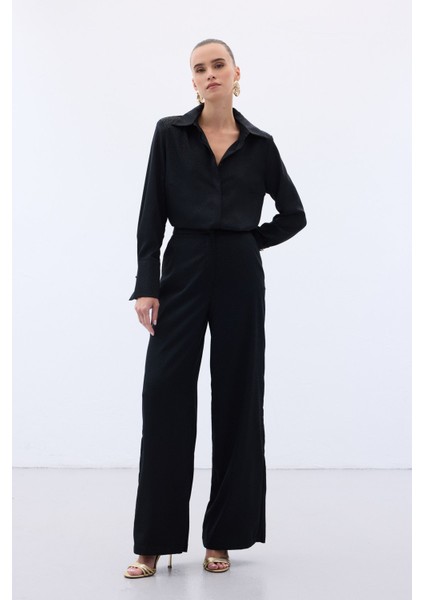 Jakarlı Pantolon - Siyah indirimleri