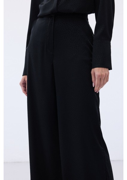 Jakarlı Pantolon - Siyah