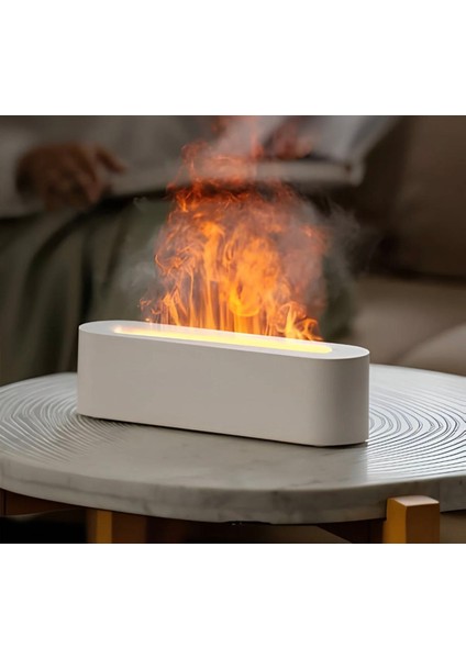 Alev Efektli Aroma Difüzör & Ultrasonik Hava Nemlendirici