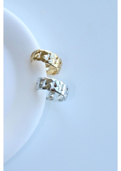 Gumet Tasarım Kadın Sıkıştırmalı Earcuff Kıkırdak Küpe Gümüş modelleri