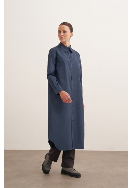 %100 Organik Pamuk Kemerli Gömlek Elbise modelleri