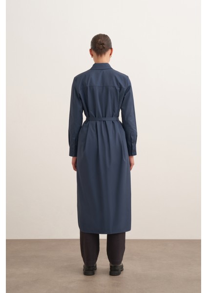 %100 Organik Pamuk Kemerli Gömlek Elbise fırsatları