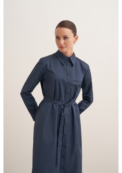 %100 Organik Pamuk Kemerli Gömlek Elbise indirimleri