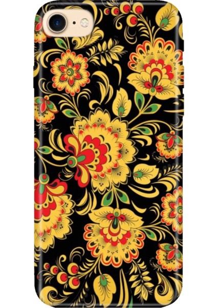 iPhone 7 8 Se 2020 2022 Uyumlu Kılıf Desenli Baskılı Silikon Khokhloma