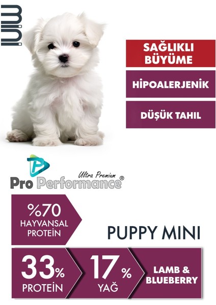 Kuzu Etli ve Yaban Mersinli Küçük Irk Yavru Köpek Maması 7 kg fiyatları