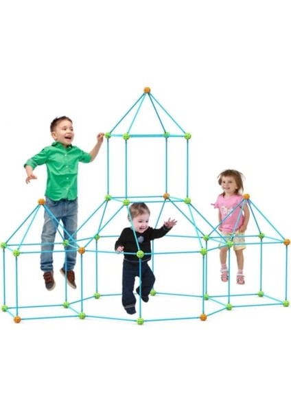 Kale Yapı Seti Oyun Çadırı Zeka Geliştiren 200 Parça Kendin Yap Yaratıcı Aktivite Inşa Seti fırsatları