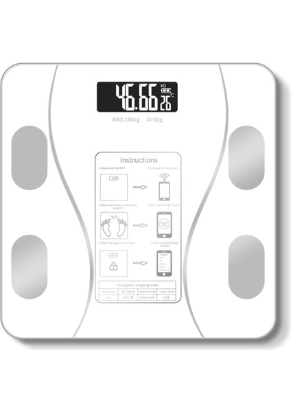 Büro Ev Ofis Için Beyaz Bluetooth Özellikli Akıllı Tartı fiyatları