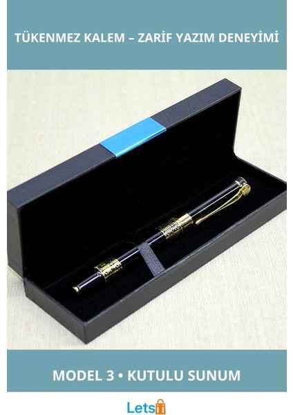 Şık Kutulu Tekli Tükenmez Kalem Ergonomik Tasarım Hediye Alternatifi