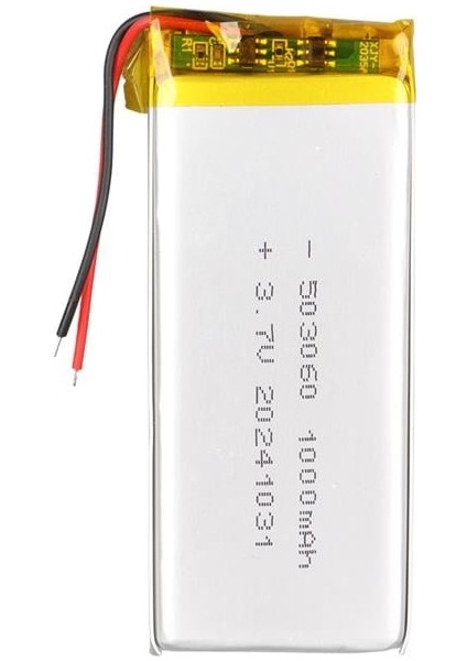 PowerMaster 503060 3.7V 1000mAh Lityum Polimer (Li-po) Batarya Ciklet Pil