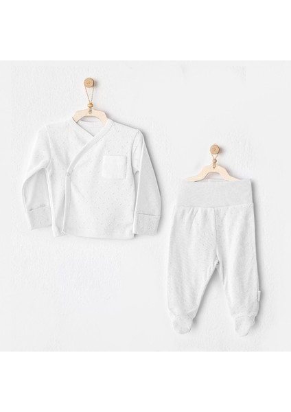 Andywawa AC25557 Side Snap Set 2'li Zıbın Takım White