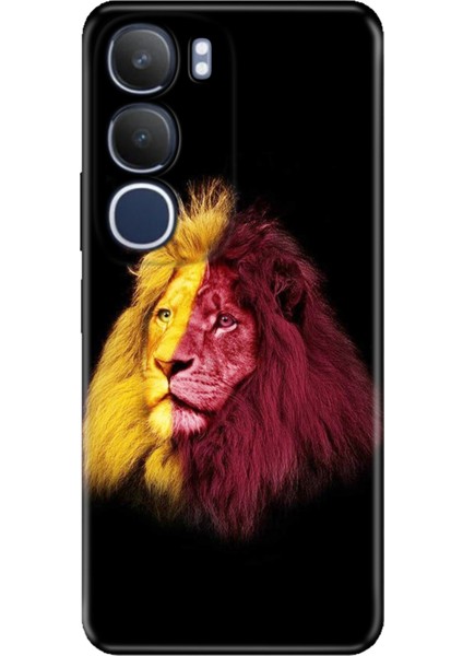 Vivo Y19S Kılıf Vivo Y19S Dekoratif Silikon Baskılı A58 Kapak Gs5