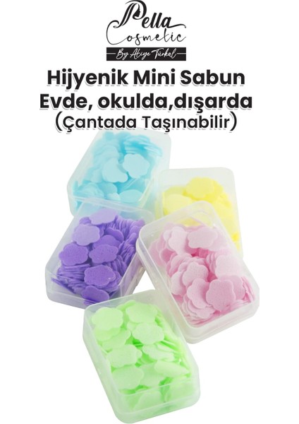 7 Kutu Çiçek Model Sihirli Kokulu Mini Sabun (7 Paket)