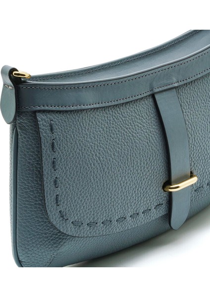 Seamy Gri Hakiki Deri Kadın Çanta modelleri