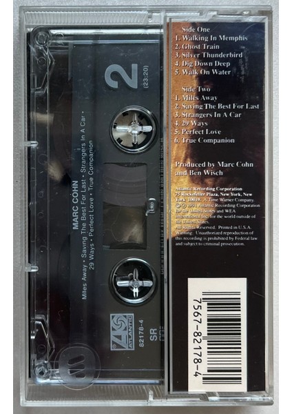 Marc Cohn Kaset (Orijnal Dönem Baskı Kaset) fiyatları