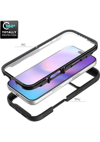 iPhone 17 Pro Kılıfı, Dahili Ekran Koruyuculu Tampon, iPhone 17 Pro Için Tam Koruma Koruyucu Kılıf, Kırmızı (Yurt Dışından) fırsatları